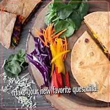 Nostalgia EQM200 Electric Quesadilla Maker w/ Extra Stuffing Latch