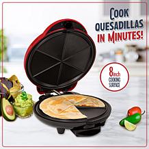 Nostalgia EQM200 Electric Quesadilla Maker w/ Extra Stuffing Latch