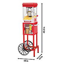 Nostalgia KPM200CART Vintage 2.5-Ounce Popcorn Cart - 45 Inches Tall