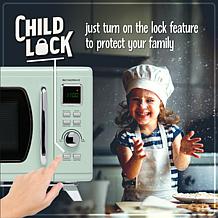 Nostalgia Mid-Century Retro 0.9 Cu. Ft. Microwave - Seafoam Green