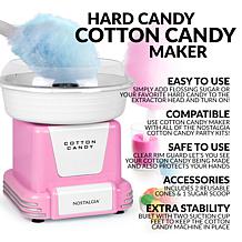 Nostalgia PCM805PNK Retro Hard & Sugar-Free Candy Cotton Candy Maker