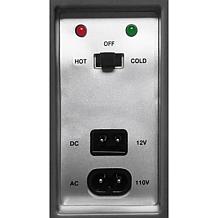 Nostalgia Retro 6-Can Cooling and Heating Refrigerator in Black