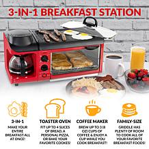 Nostalgia Retro Breakfast Station in Red