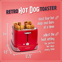 Nostalgia Retro Series 4-Slot Pop-Up Hot Dog Toaster