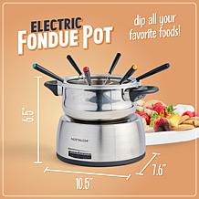 Nostalgia Stainless Steel Electric Fondue Pot