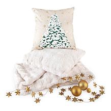Novogratz Holiday in a Box Throw and Pillow Set