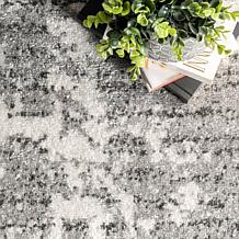 nuLOOM 2' 5" x 9' 5" Grey Deedra Modern Abstract Area Rug