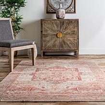 nuLOOM 2' 6" x 6' Harriet Vintage Medallion Fringe Area Rug
