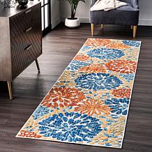 nuLOOM 2' 6" x 8' Monique Floral Indoor/Outdoor Area Rug