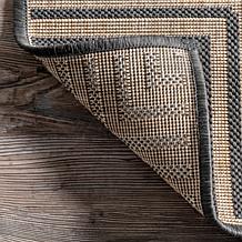 nuLOOM 3' 6" x 5' Asha Simple Border Indoor/Outdoor Area Rug