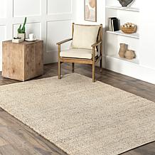 nuLOOM 3' x 5' Elfriede Farmhouse Jute Blend Area Rug