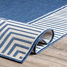 nuLOOM 4' x 6' Asha Simple Border Indoor/Outdoor Area Rug