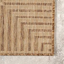 nuLOOM 4' x 6' Asha Simple Border Indoor/Outdoor Area Rug