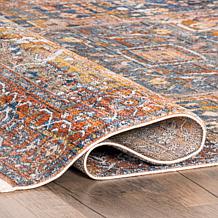 nuLOOM 4' x 6' Harriet Vintage Medallion Fringe Area Rug 