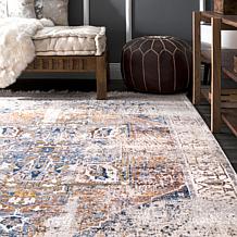 nuLOOM 4' x 6' Harriet Vintage Medallion Fringe Area Rug 