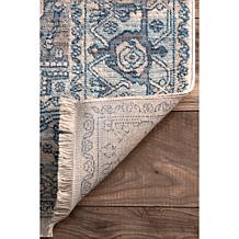 nuLOOM 4' x 6' Harriet Vintage Medallion Fringe Area Rug