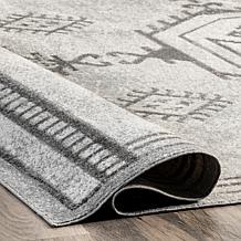 nuLOOM 4' x 6' Kyleigh Machine Washable Southwestern Area Rug
