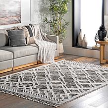 nuLOOM 5' 3" x 7' 7" Ansley Moroccan Lattice Tassel Area Rug 