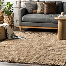 nuLOOM 5' x 7' 6" Daniela Farmhouse Chunky Jute Area Rug 