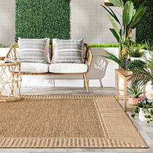 nuLOOM 5' x 8' Asha Simple Border Indoor/Outdoor Area Rug
