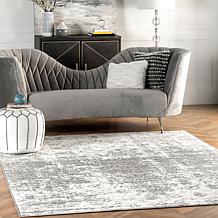 nuLOOM 5' x 8' Grey Deedra Modern Abstract Area Rug 