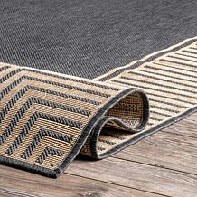 nuLOOM 6' 7" x 9' Asha Simple Border Indoor/Outdoor Area Rug
