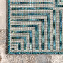 nuLOOM 6' 7" x 9' Asha Simple Border Indoor/Outdoor Area Rug 