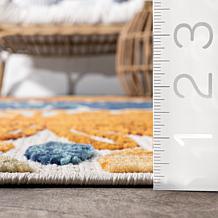 nuLOOM 6' 7" x 9' Monique Floral Indoor/Outdoor Area Rug