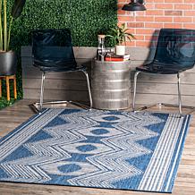 nuLOOM 6' 7" x 9' Ranya Tribal Indoor/Outdoor Area Rug