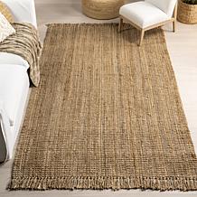 nuLOOM 6' x 9' Daniela Farmhouse Chunky Jute Area Rug 