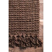 nuLOOM 7' 6" x 9' 6" Daniela Farmhouse Chunky Jute Area Rug 