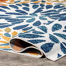 nuLOOM 7' 6" x 9' 6" Monique Floral Indoor/Outdoor Area Rug