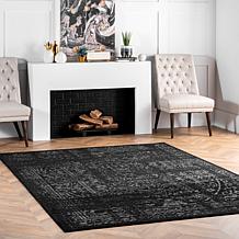nuLOOM Arlena Vintage Traditional Area Rug 3' x 5' Black