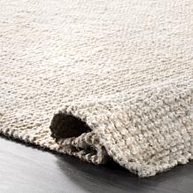 nuLOOM Ashli Solid Farmhouse Jute 2' 6" x 6' Area Rug