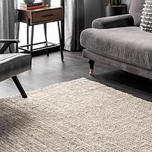 nuLOOM Ashli Solid Farmhouse Jute 3' x 5' Area Rug
