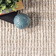 nuLOOM Ashli Solid Farmhouse Jute 3' x 5' Area Rug