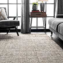 nuLOOM Ashli Solid Farmhouse Jute 4' x 6' Area Rug