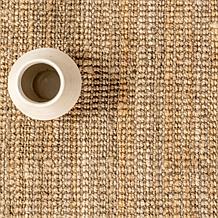 nuLOOM Ashli Solid Farmhouse Jute 7' 6" x 9' 6" Area Rug