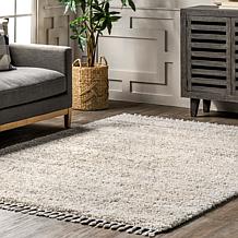 nuLOOM Brooke 2' 6" x 6' Shag Tasseled Area Rug