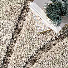 nuLOOM Carolyn Modern Shag Area Rug - 2' 6" x 6' Cream