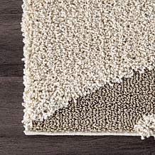 nuLOOM Carolyn Modern Shag Area Rug 4' x 6' Cream