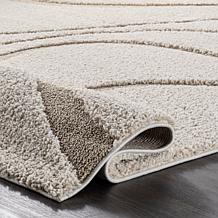 nuLOOM Carolyn Modern Shag Area Rug - 6' 7" x 9' Cream