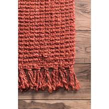 nuLOOM Daniela Farmhouse Chunky Jute Area Rug - 7' 6" x 9' 6" Brick