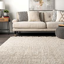 nuLOOM Daniela Farmhouse Chunky Jute Area Rug - 7'6" x 10'6" Off White
