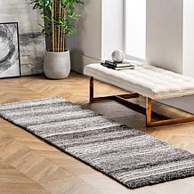 nuLOOM Drey Striped Shag 2' 6" x 6' Area Rug
