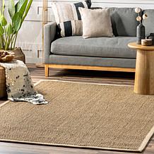 nuLOOM Elijah Farmhouse Seagrass Area Rug 6' x 9' Beige