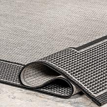 nuLOOM Gris 3' x 5' Contemporary Indoor/Outdoor Area Rug