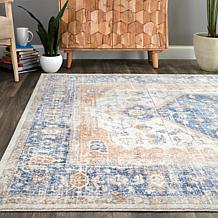 nuLOOM Jacquie Vintage Floral Area Rug - 2' 8" x 8' Blue
