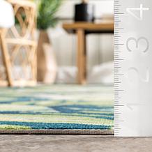 nuLOOM Lisa Floral Indoor/Outdoor 4' x 6' Area Rug