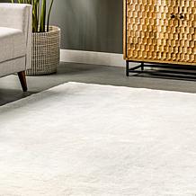 nuLOOM Loni Solid Machine Washable Shag 6' x 9' Area Rug